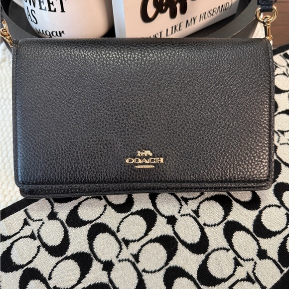 Coach Handbags - Coach Black Crossbody Leather Bag